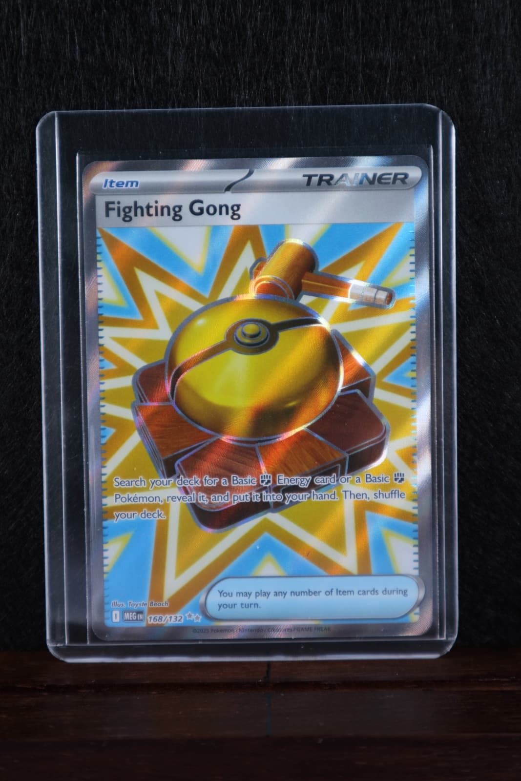 Fighting Gong Ultra Rare 168/132 Mega Evolution MEGen Pokemon Card English Near Mint