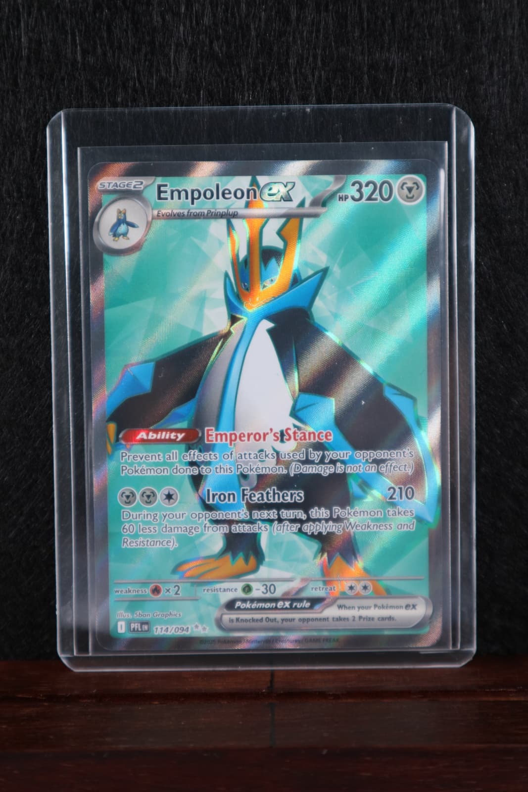 Empoleon ex Ultra Rare 114/094 Phantasmal Flames PFLen Pokemon Card English Near Mint