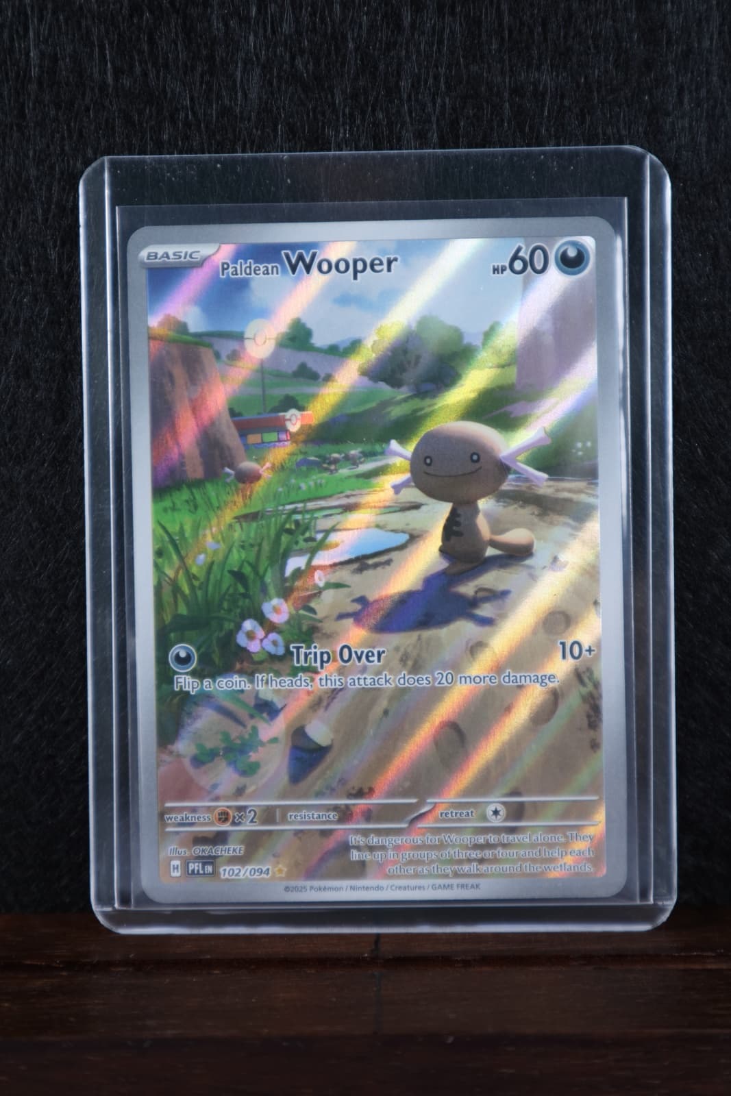 Paldean Wooper Illustration Rare 102/094 Phantasmal Flames PFLen Pokemon Card English Near Mint