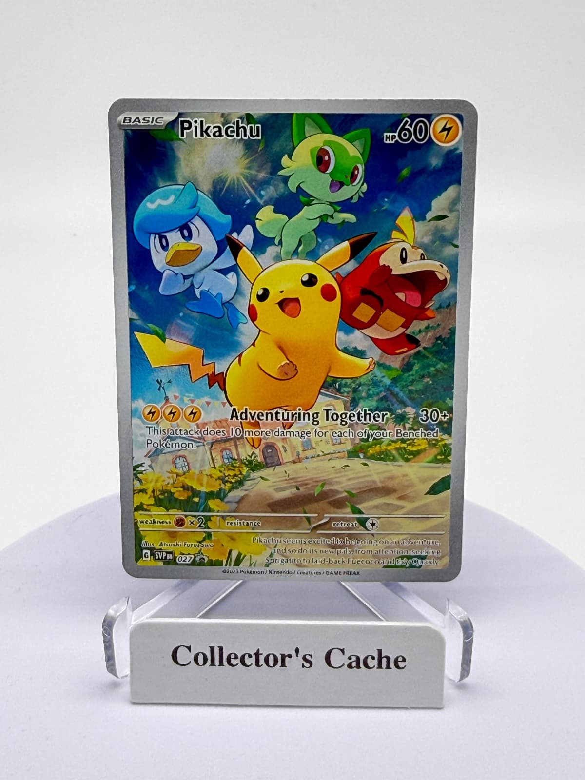 Pokémon TCG Pikachu SVP 027 Paldea Evolved Black Star Promo 